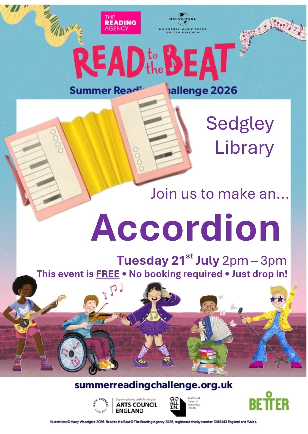 Sedgley Library - Summer Reading Challenge: Accordion